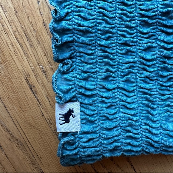 Hollister tube top girls 11/12 blue green color textured - Picture 2 of 7